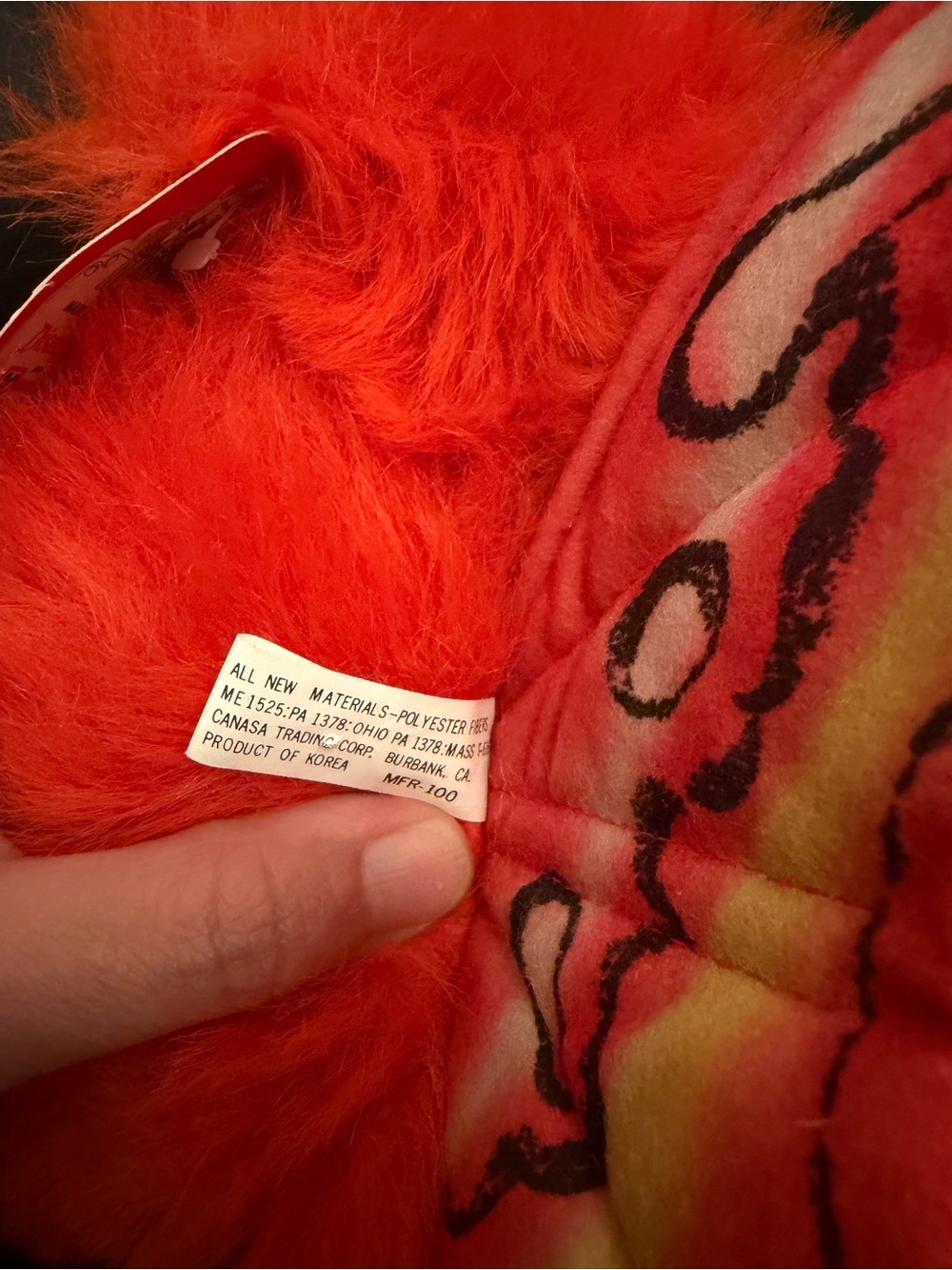 Vintage 1986 Disney Parks Captain EO Fuzzball Plush - NWT Original Tag Rare - Picture 10 of 14